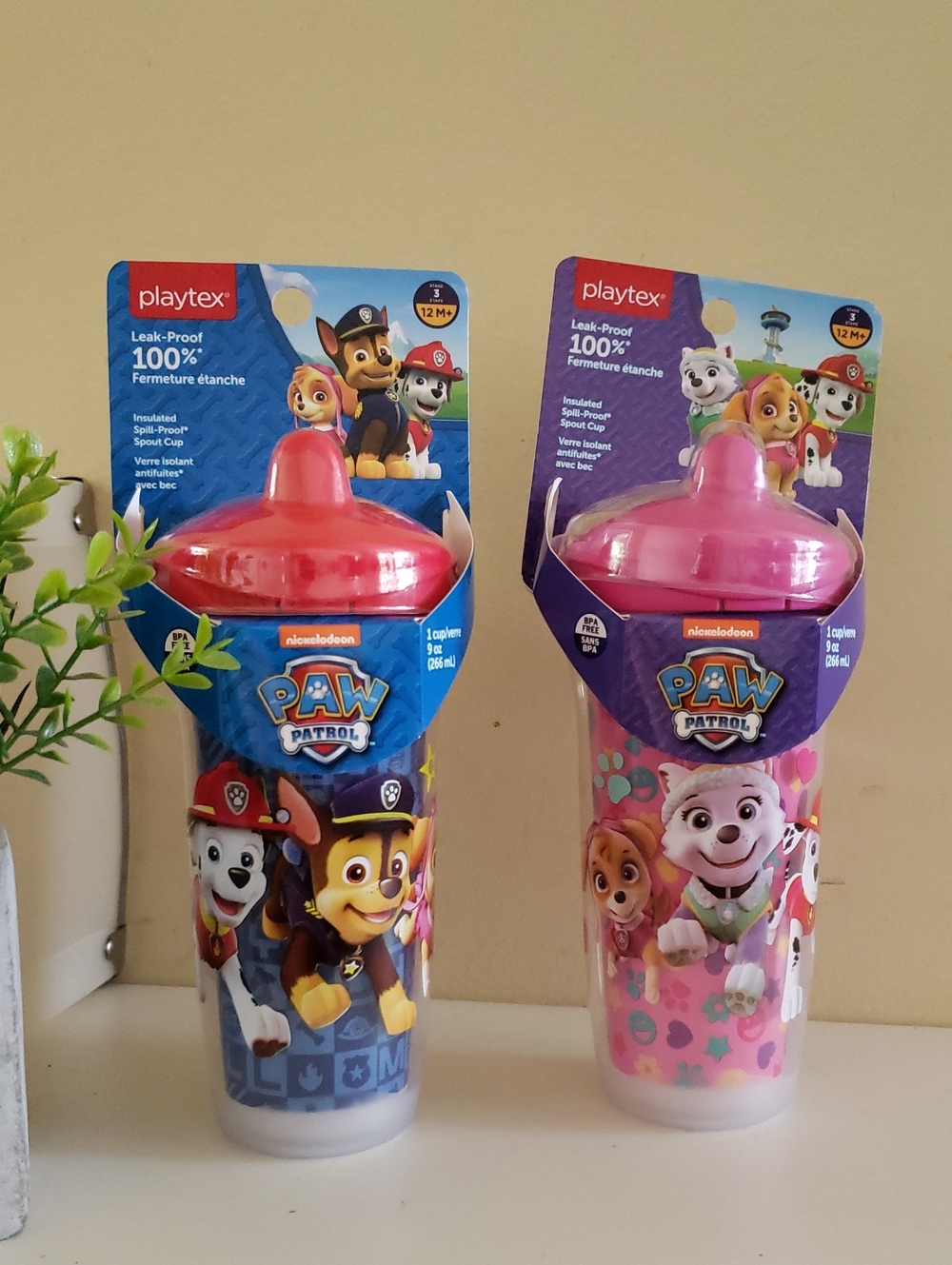 PLAYTEX NWT Paw Patrol Insulated Leak Proof Sippy Cup - 12M+